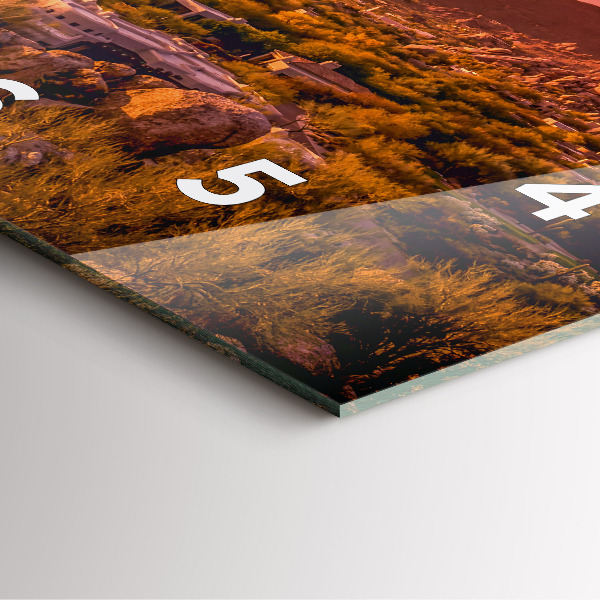 Zegar na ścianę kwadratowy Zachód słońca North Scottsdale