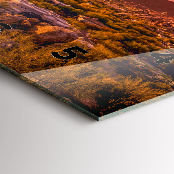 Zegar na ścianę kwadratowy Zachód słońca North Scottsdale