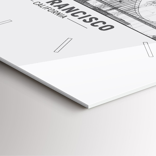 Kwadratowy zegar Panorama San Francisco