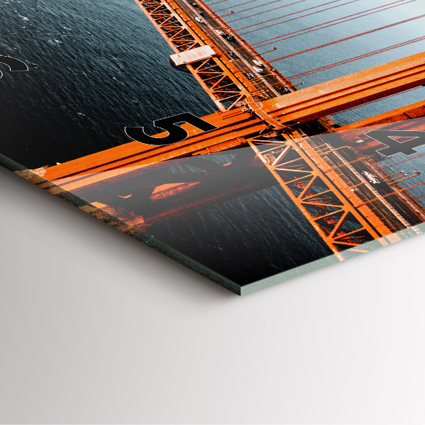 Kwadratowy zegar Most Golden Gate