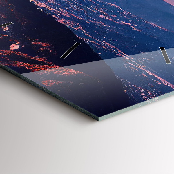 Zegar ścienny kwadratowy Góry w San Antonio USA