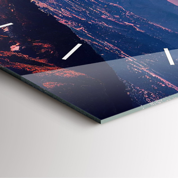 Zegar ścienny kwadratowy Góry w San Antonio USA