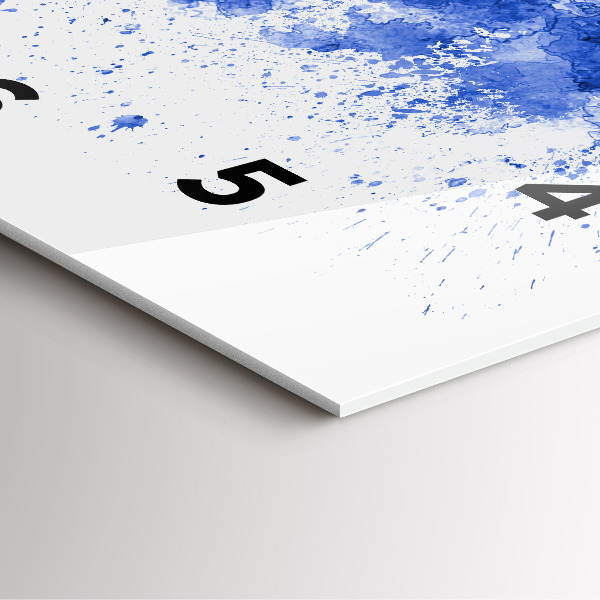 Zegar na ścianę kwadratowy San Antonio akwarele