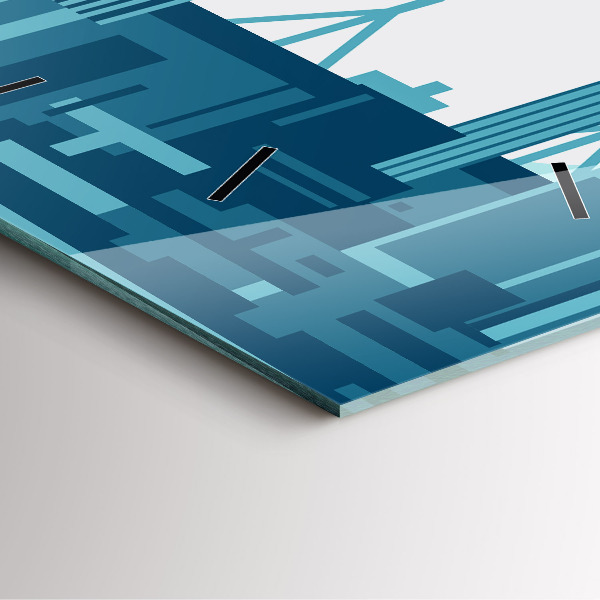 Zegar na ścianę kwadratowy Architektura w USA