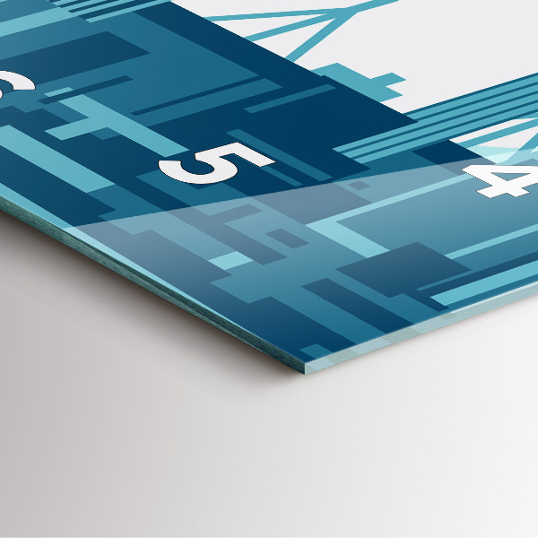 Zegar na ścianę kwadratowy Architektura w USA