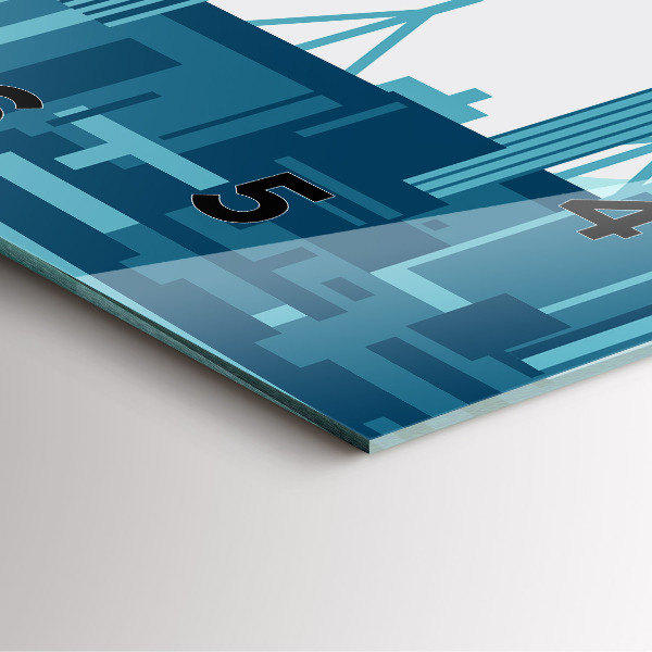 Zegar na ścianę kwadratowy Architektura w USA