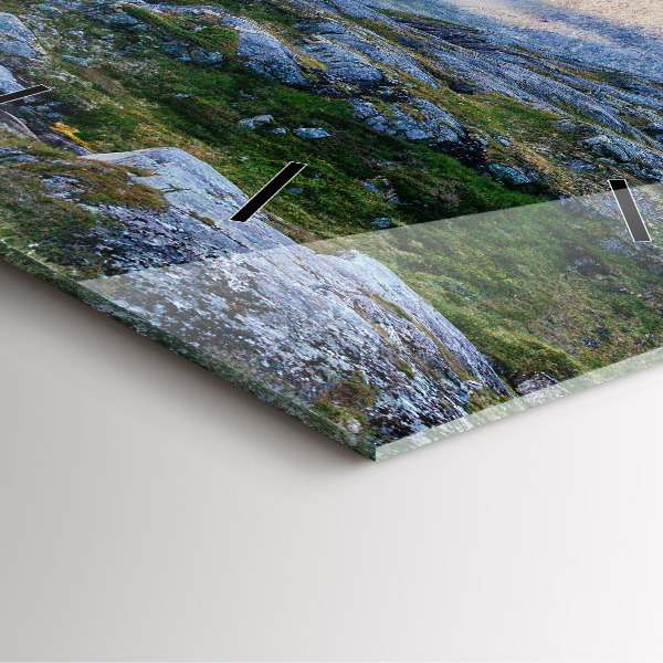 Kwadratowy zegar Skalisty Krajobraz