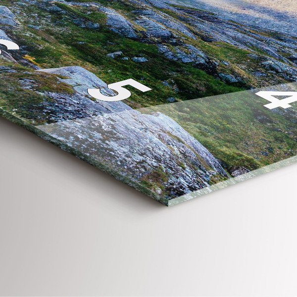 Kwadratowy zegar Skalisty Krajobraz