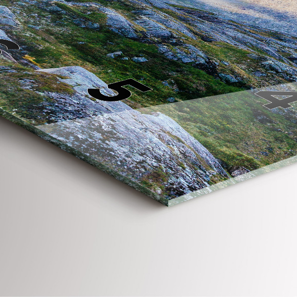 Kwadratowy zegar Skalisty Krajobraz