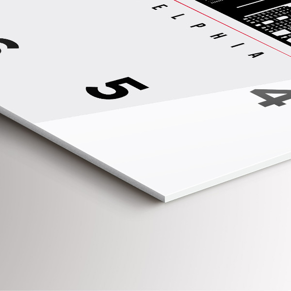 Kwadratowy zegar Ilustracja Philadelphia