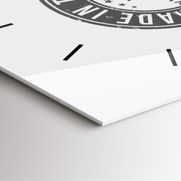 Zegar na ścianę kwadratowy Znaczek Texas