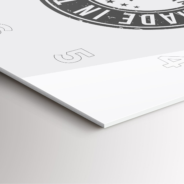 Zegar na ścianę kwadratowy Znaczek Texas