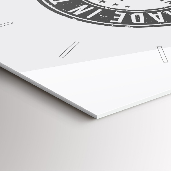 Zegar na ścianę kwadratowy Znaczek Texas