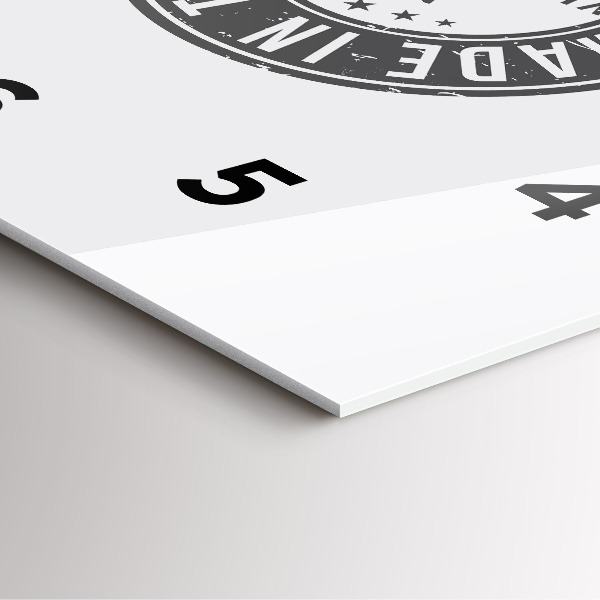 Zegar na ścianę kwadratowy Znaczek Texas