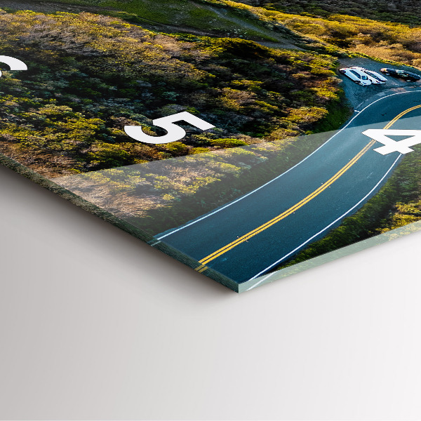 Zegar ścienny kwadratowy Droga po San Francisco