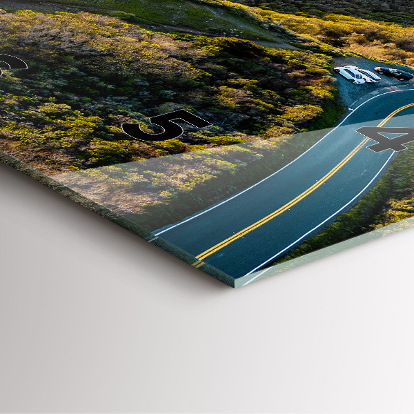 Zegar ścienny kwadratowy Droga po San Francisco