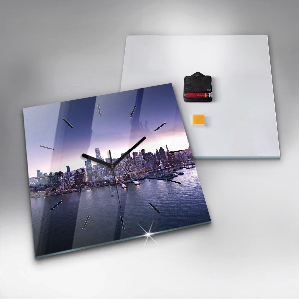 Zegar na ścianę kwadratowy Widok na San Francisco