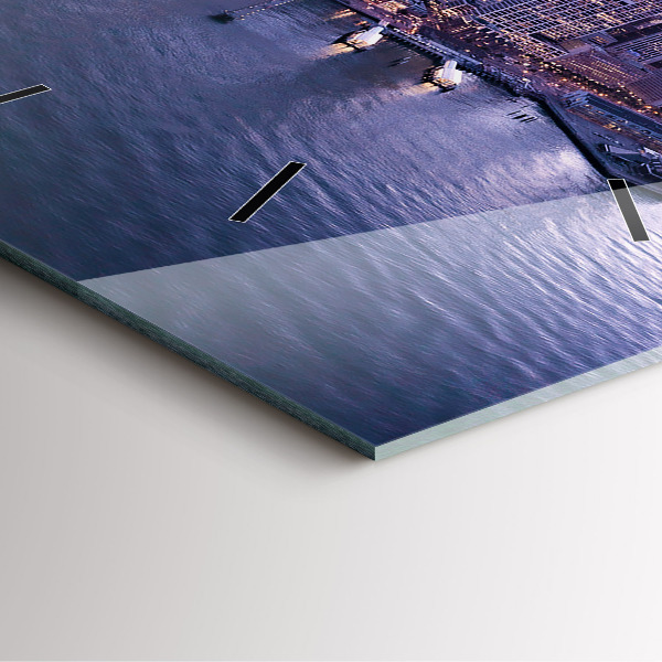 Zegar na ścianę kwadratowy Widok na San Francisco