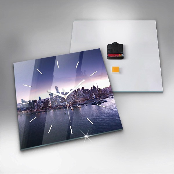 Zegar na ścianę kwadratowy Widok na San Francisco