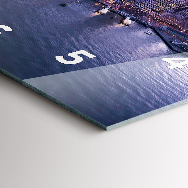 Zegar na ścianę kwadratowy Widok na San Francisco