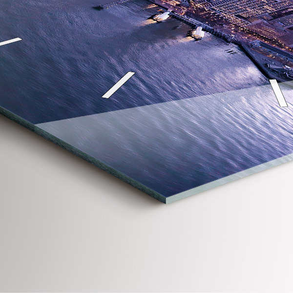 Zegar na ścianę kwadratowy Widok na San Francisco