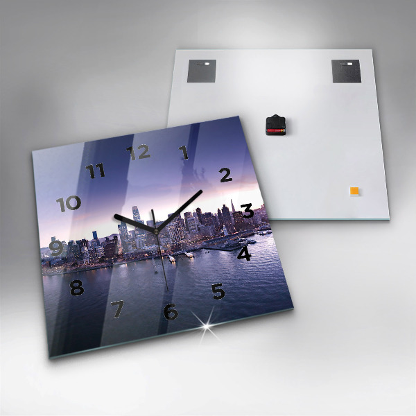 Zegar na ścianę kwadratowy Widok na San Francisco