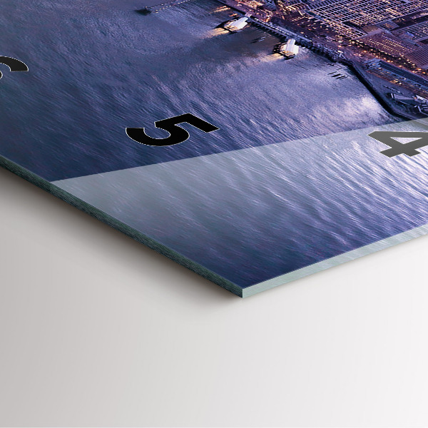 Zegar na ścianę kwadratowy Widok na San Francisco