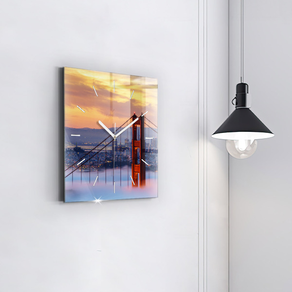 Kwadratowy zegar Most w San Francisco