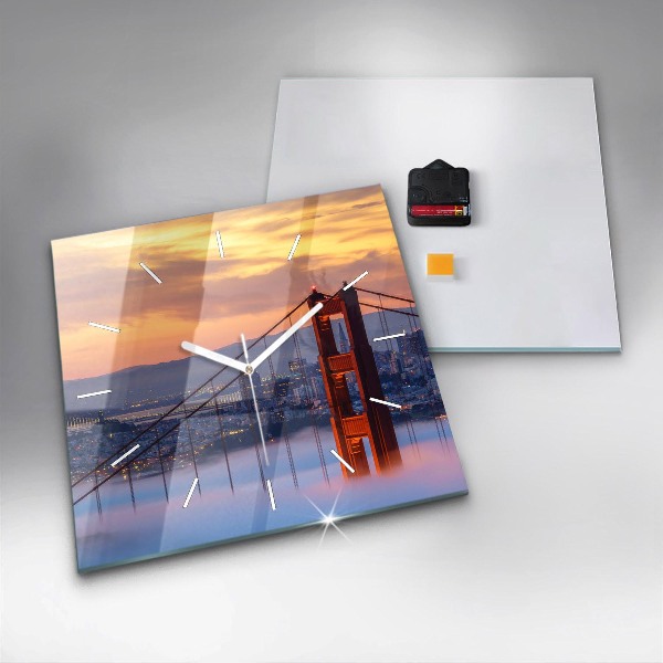 Kwadratowy zegar Most w San Francisco