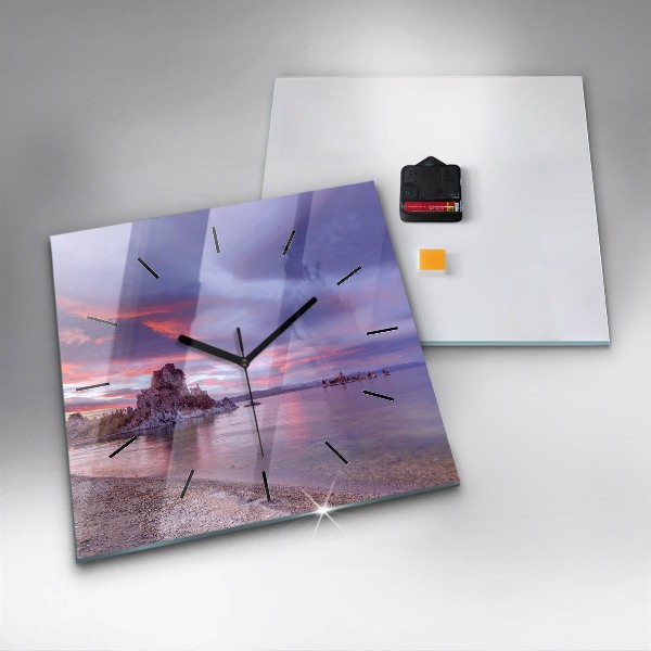 Kwadratowy zegar Wschód słońca Kalifornia