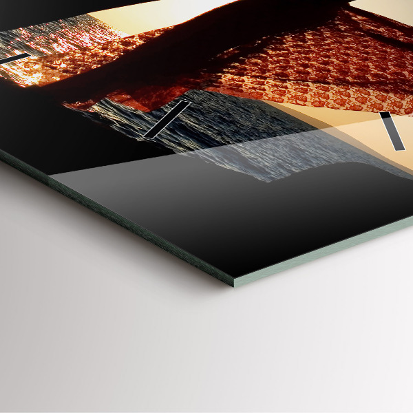 Kwadratowy zegar Hiszpański taniec na morzu