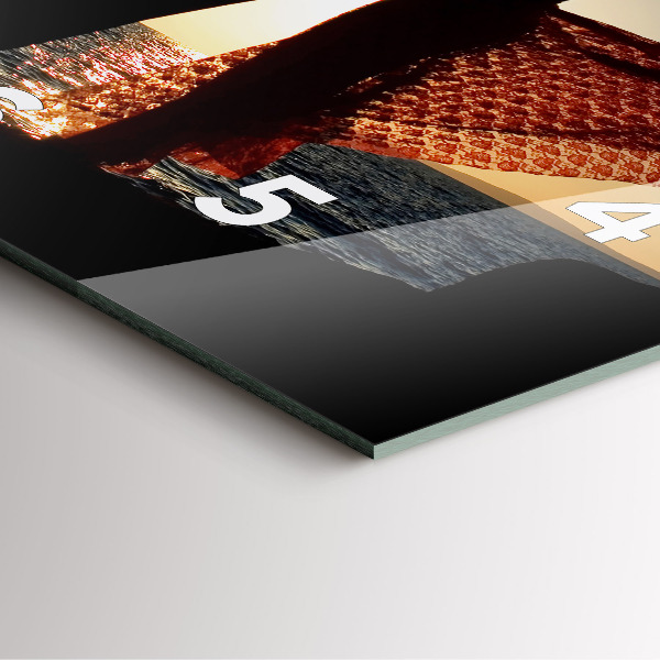 Kwadratowy zegar Hiszpański taniec na morzu