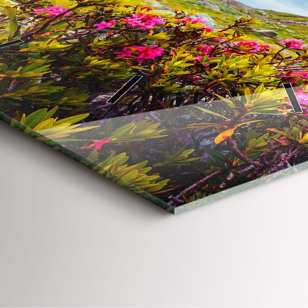 Zegar na ścianę kwadratowy Lodowiec Mont Blanc Chamonix