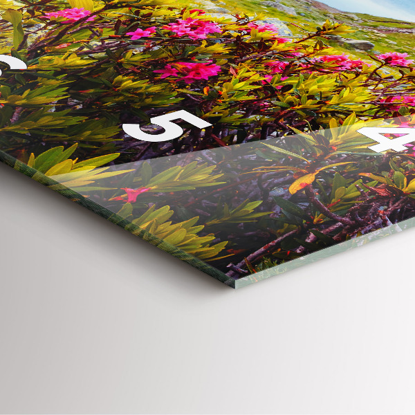 Zegar na ścianę kwadratowy Lodowiec Mont Blanc Chamonix