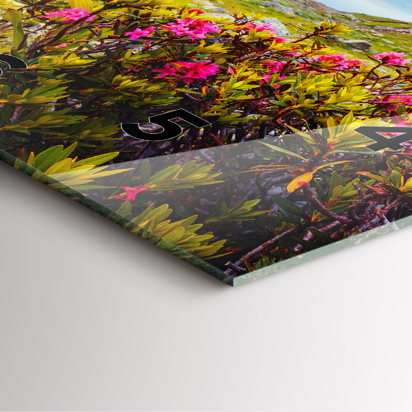 Zegar na ścianę kwadratowy Lodowiec Mont Blanc Chamonix