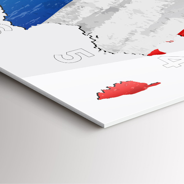 Kwadratowy zegar Flaga Francji