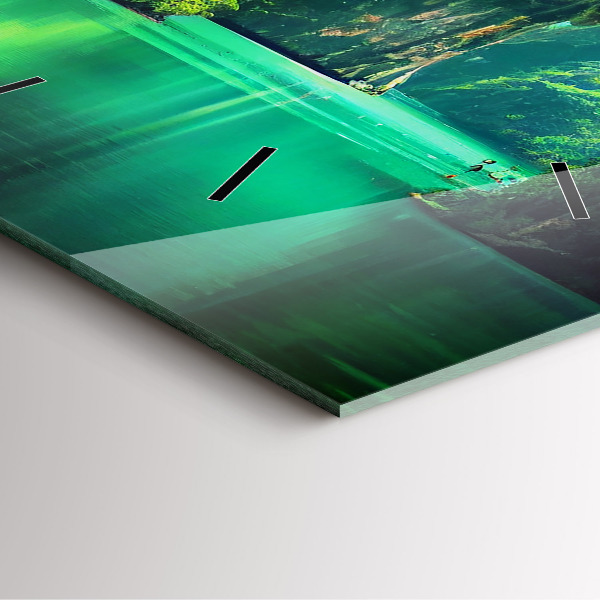 Zegar ścienny kwadratowy Pejzaż natury Tajlandii