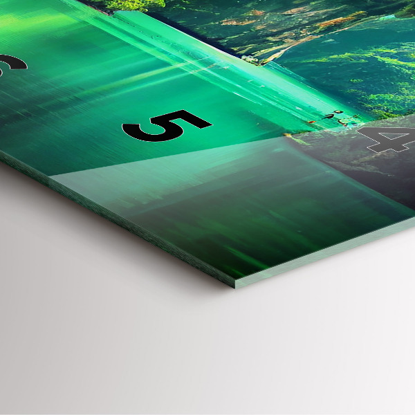 Zegar ścienny kwadratowy Pejzaż natury Tajlandii