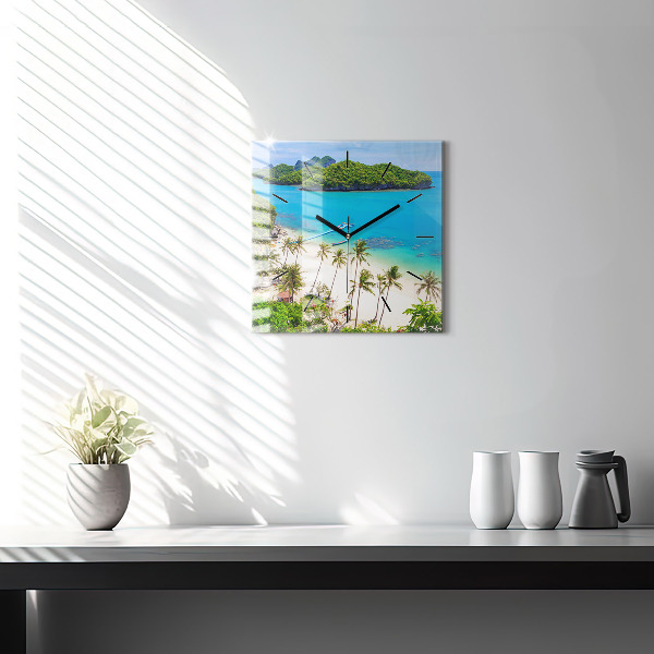 Kwadratowy zegar Park narodowy Tajlandia