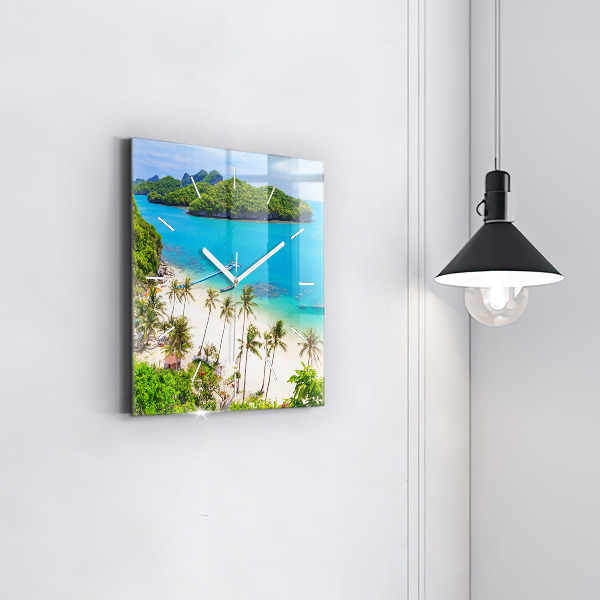 Kwadratowy zegar Park narodowy Tajlandia