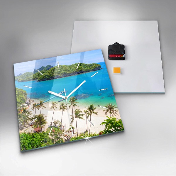 Kwadratowy zegar Park narodowy Tajlandia