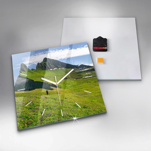 Zegar na ścianę kwadratowy Rezerwat Hornstrandir Islandia