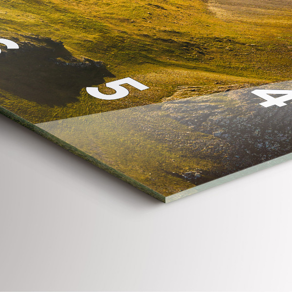 Zegar na ścianę kwadratowy Droga w Islandii