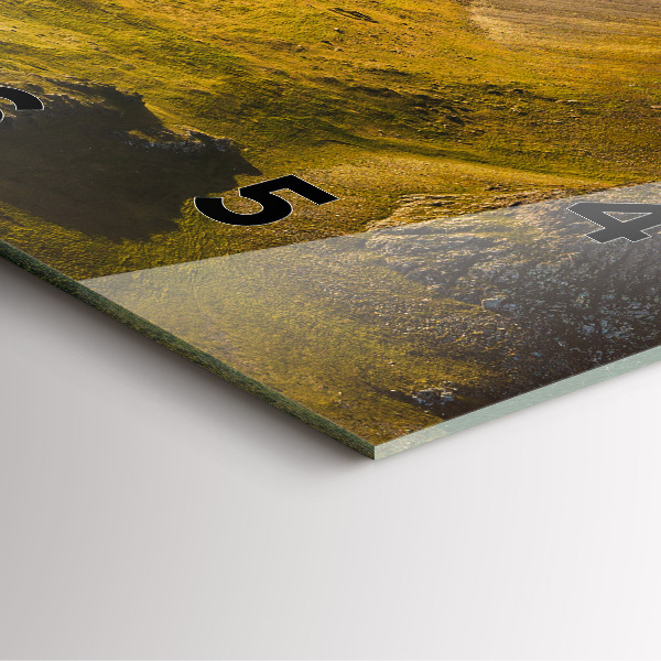 Zegar na ścianę kwadratowy Droga w Islandii