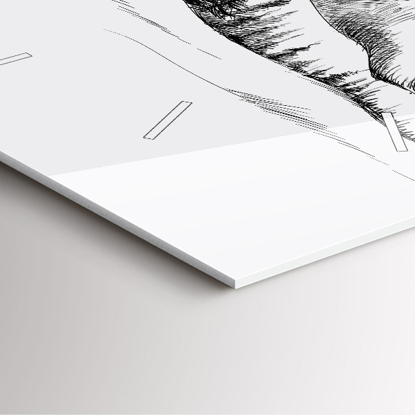 Kwadratowy zegar Rysowane góry