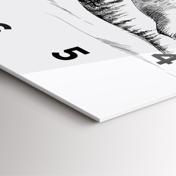 Kwadratowy zegar Rysowane góry