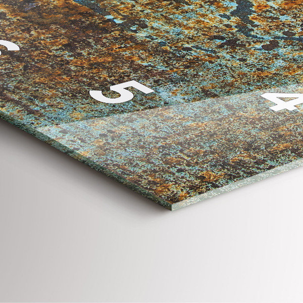 Kwadratowy zegar Tekstura Starego Metalu