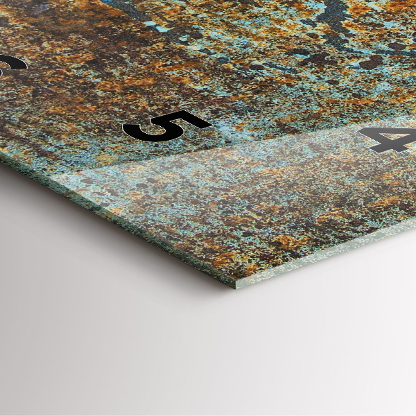 Kwadratowy zegar Tekstura Starego Metalu