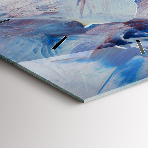 Kwadratowy zegar Abstrakcja tekstura farby