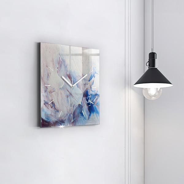 Kwadratowy zegar Abstrakcja tekstura farby